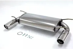 Simons Edelstahl Sportauspuff  Duplex 90 mm + 90 mm für Mazda MX-5, Miata Coupe & Cabrio 