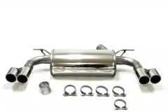 Simons Edelstahl Sportauspuffanlage Duplex 2x 80 mm für BMW F32 420i, 430i