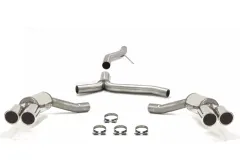 Simons Edelstahl Sportauspuffanlage Duplex L+R 2x80 mm für Audi A4 (B8) 2wd/Quattro Limousine/Avant/Allroad/Kombi 2.7TDI/3.0TDI EG-Genehmigung (eintragungsfrei)