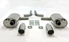 Simons Edelstahl Sportendtopf Duplex 100 mm für Audi A6 (C6) Quattro Limousine/Avant/Allroad/Kombi 2.4/2.8/3.0TFSi/3.2/4.2/2.0TDI/2.7TDI/3.0TDI